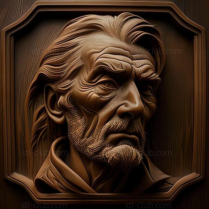 3D модель Джон Комер, американский художник (STL)